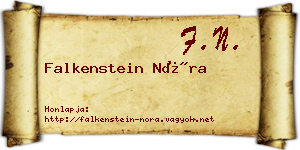 Falkenstein Nóra névjegykártya