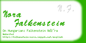 nora falkenstein business card